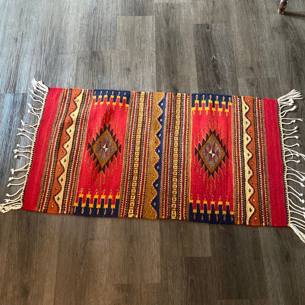 Hand Made Oxacan Zapotec Rug